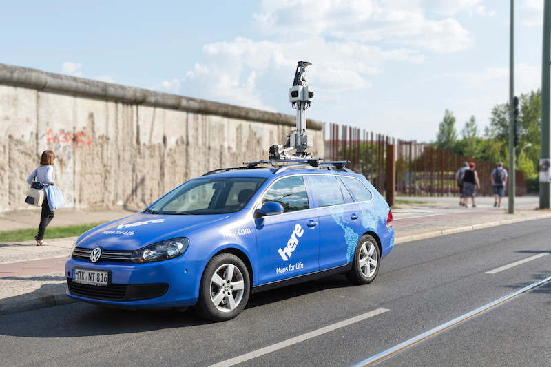 The HERE True Car maps the streets of Berlin